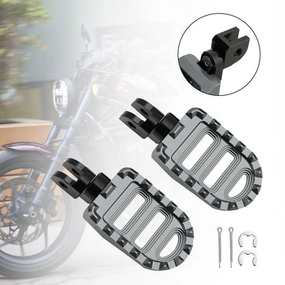 Pair of Black 7/8" Motorcycle Mirrors for Handlebar (22mm)