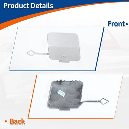 Front Bumper Tow Hook Cover for BMW 1 Series Ice Silver Metallic