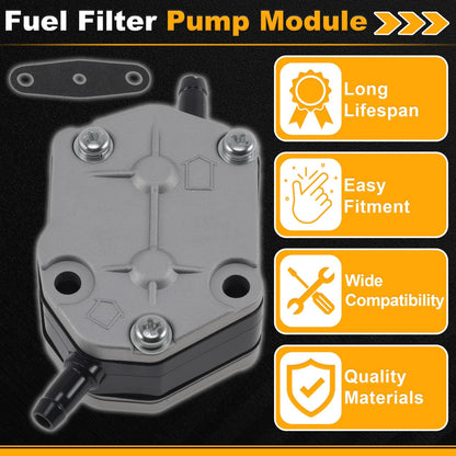 Set of 1 Marine Fuel Pump Assembly for Yamaha Outboard 25HP (1995–2015) 6632441000