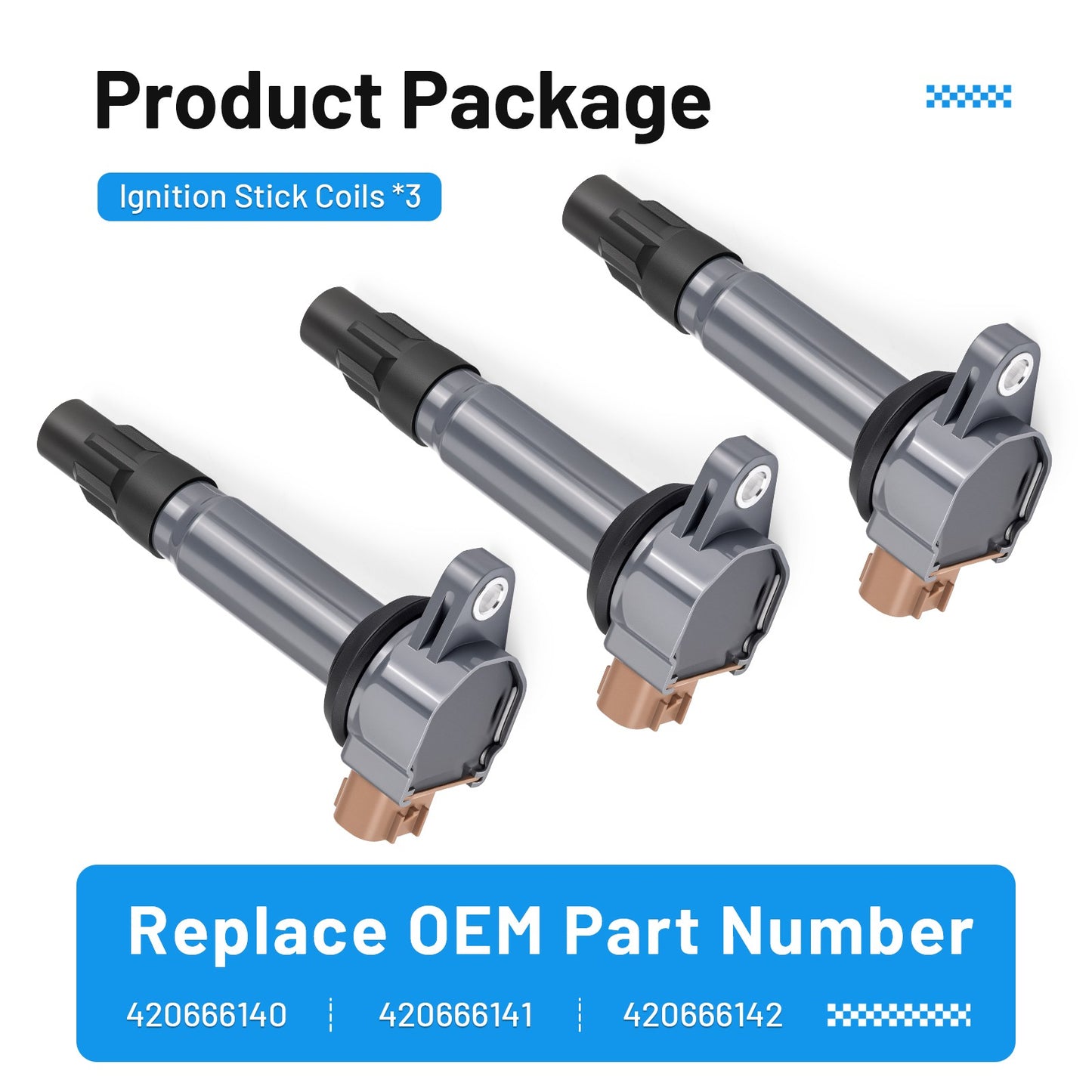 3X Ignition Coils for Sea-Doo GTR 230 GTX 155 170 230 300 GTI 90 130 155 SE GTS