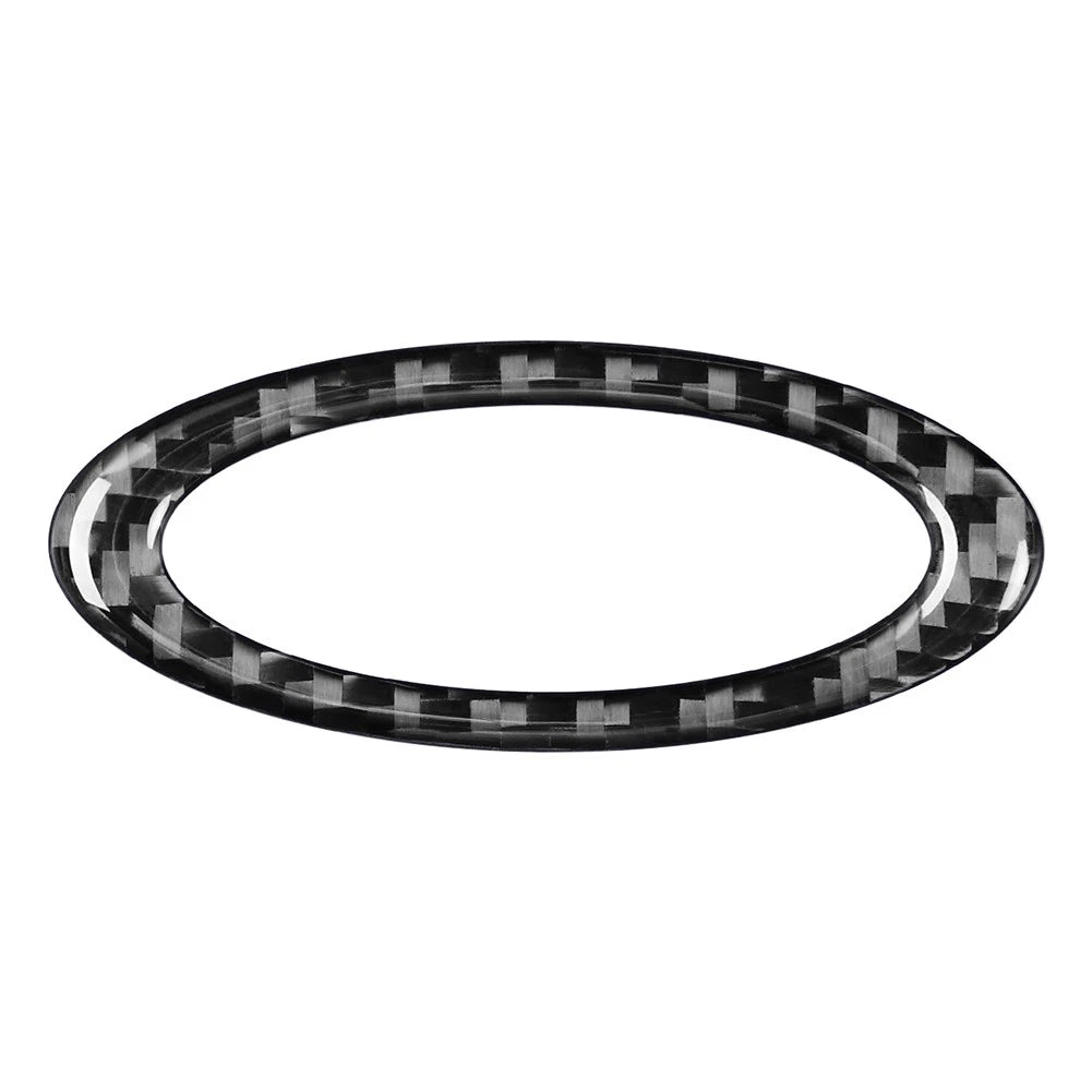 Steering Wheel Center Ring Cover Trim for Ford Mondeo (2013–2019) Carbon Fiber Black
