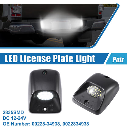 1 Pair White LED License Plate Light Assembly 00228-34938 2835SMD for Toyota