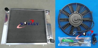 Aluminum Radiator with Fan for Land Rover Defender Discovery Range Rover (200TDI)