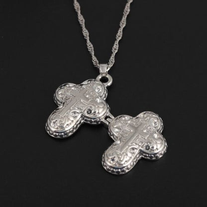 Christian Jesus Cross Locket Pendant for Catholic Faith