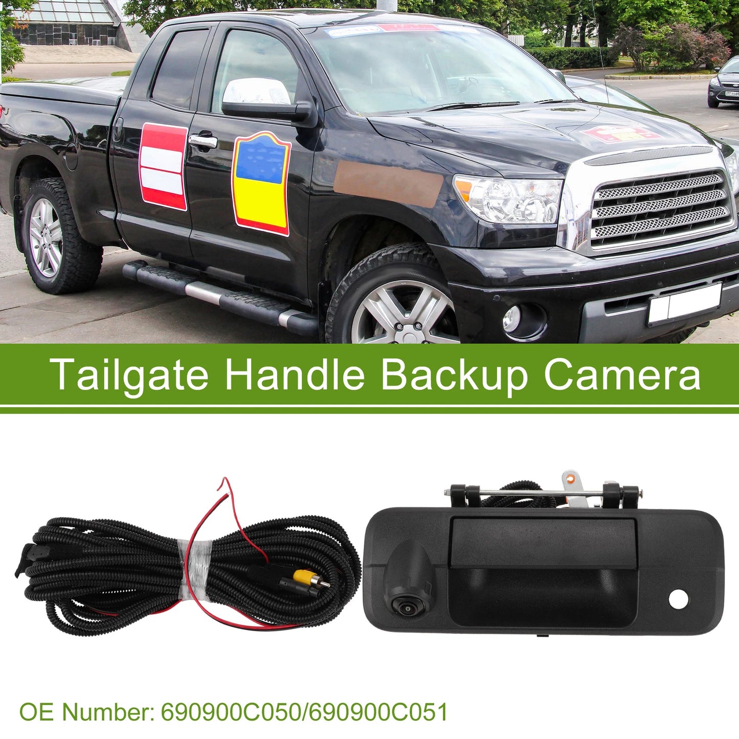 Tailgate Handle with Backup Rear View Camera No. 690900C050 for Toyota Tundra (2007–2013)