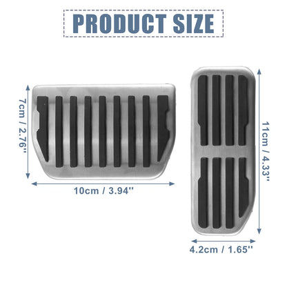 2X Brake Pedal Pad Gas Accelerator Cover for Land Rover