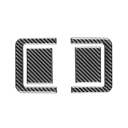 Set of 4 Carbon Black Rear Seat Adjustment Panel Cover Trim for Toyota Tundra (2014–2021)