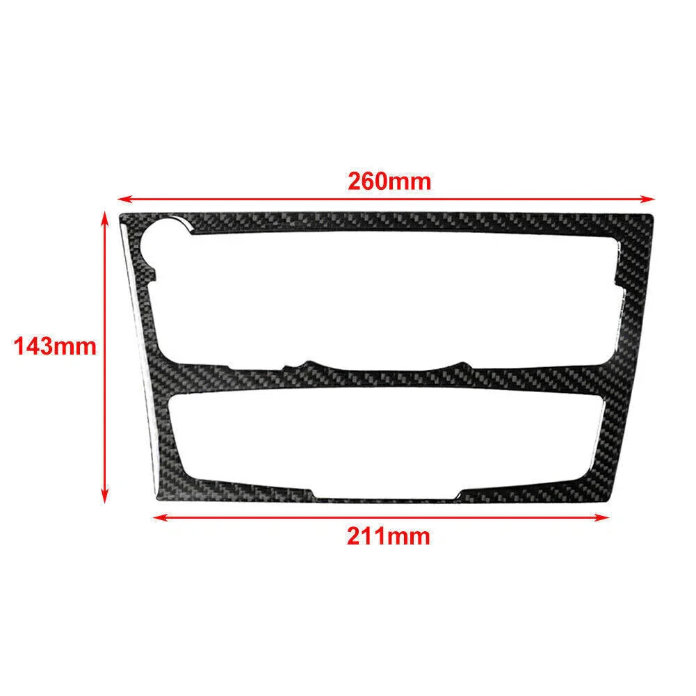 AC/CD Panel Frame Cover Trim Carbon Fiber for Audi A4 A5 (2010-2016)