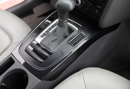 Carbon Fiber Center Console Gear Shift Frame Cover for A4 A5 S4 S5 RS5 (2008–2016)