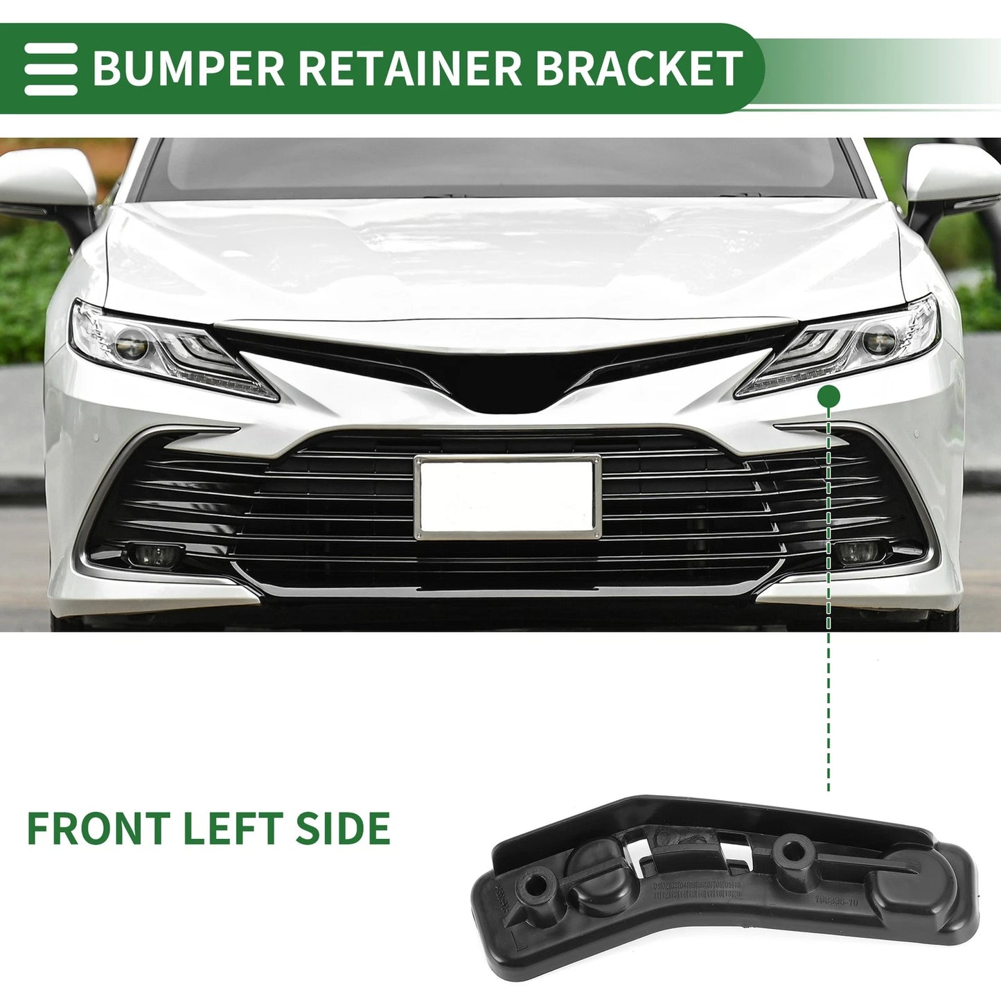 1pc Left Front Bumper Retainer Bracket No. 51117354767 for BMW X1 (2016–2022)