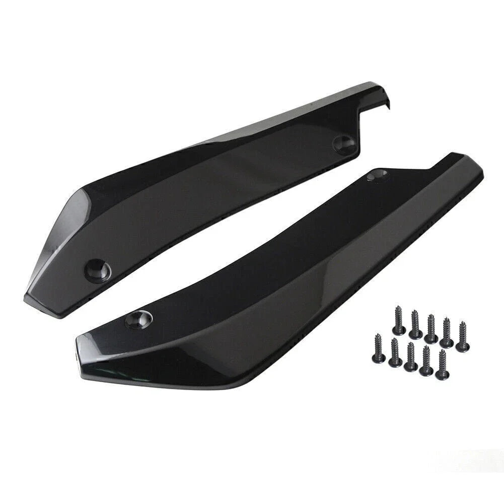 Universal Anti-Scratch Rear Bumper Lip Wrap Diffuser for Car - Black