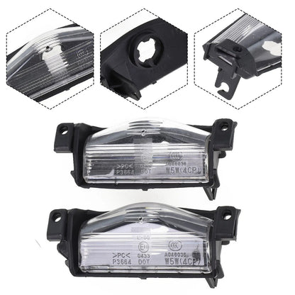 2 x License Plate Light Rear Bumper Cover for Mazda 3 (2009–2013)