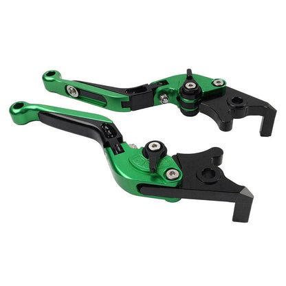 Green Extendable Brake Clutch Levers for BMW F900R F900XR F750GS F850GS (2019-2023)