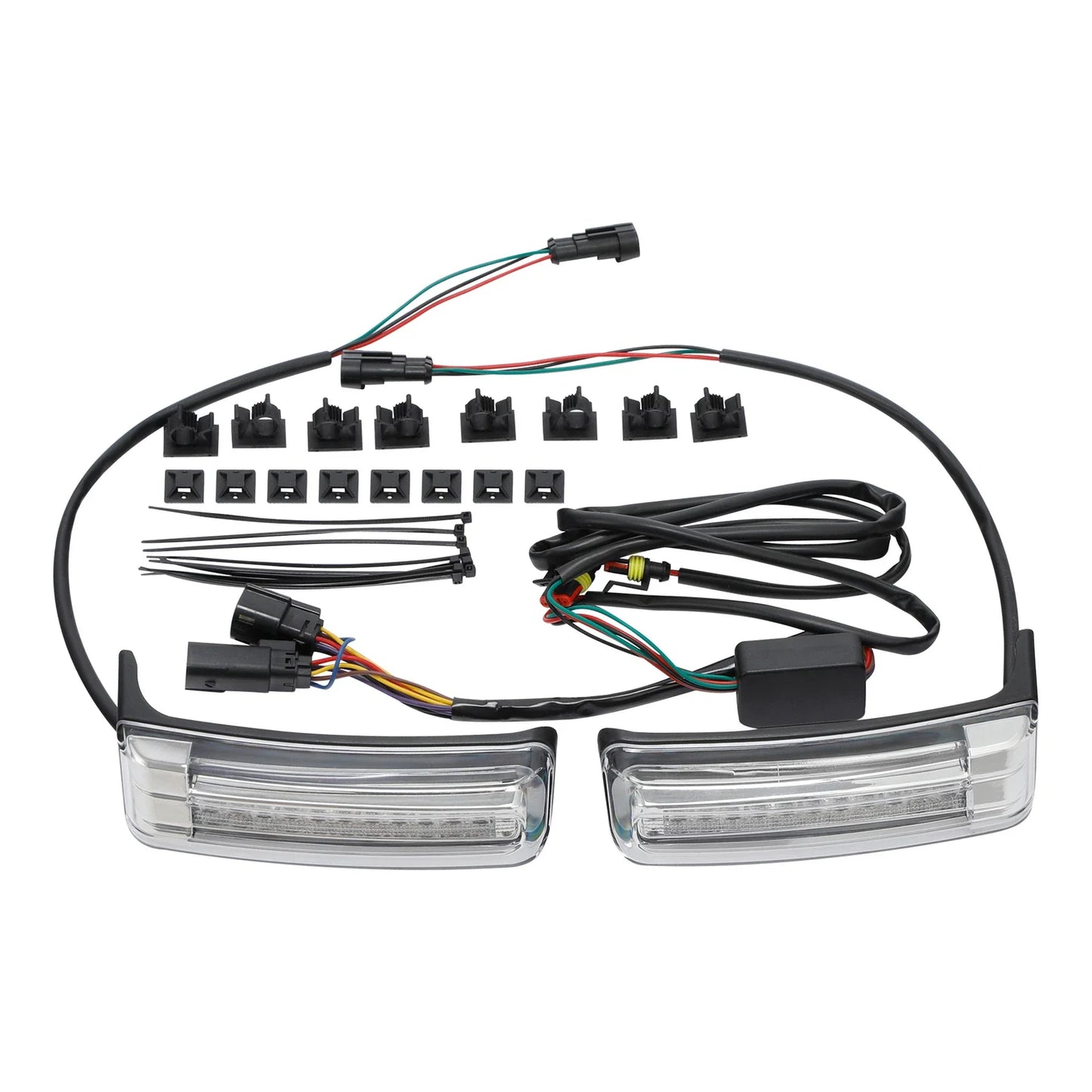 LED Insert Support Run Brake Turn Lights for Harley Touring (2014-2024)