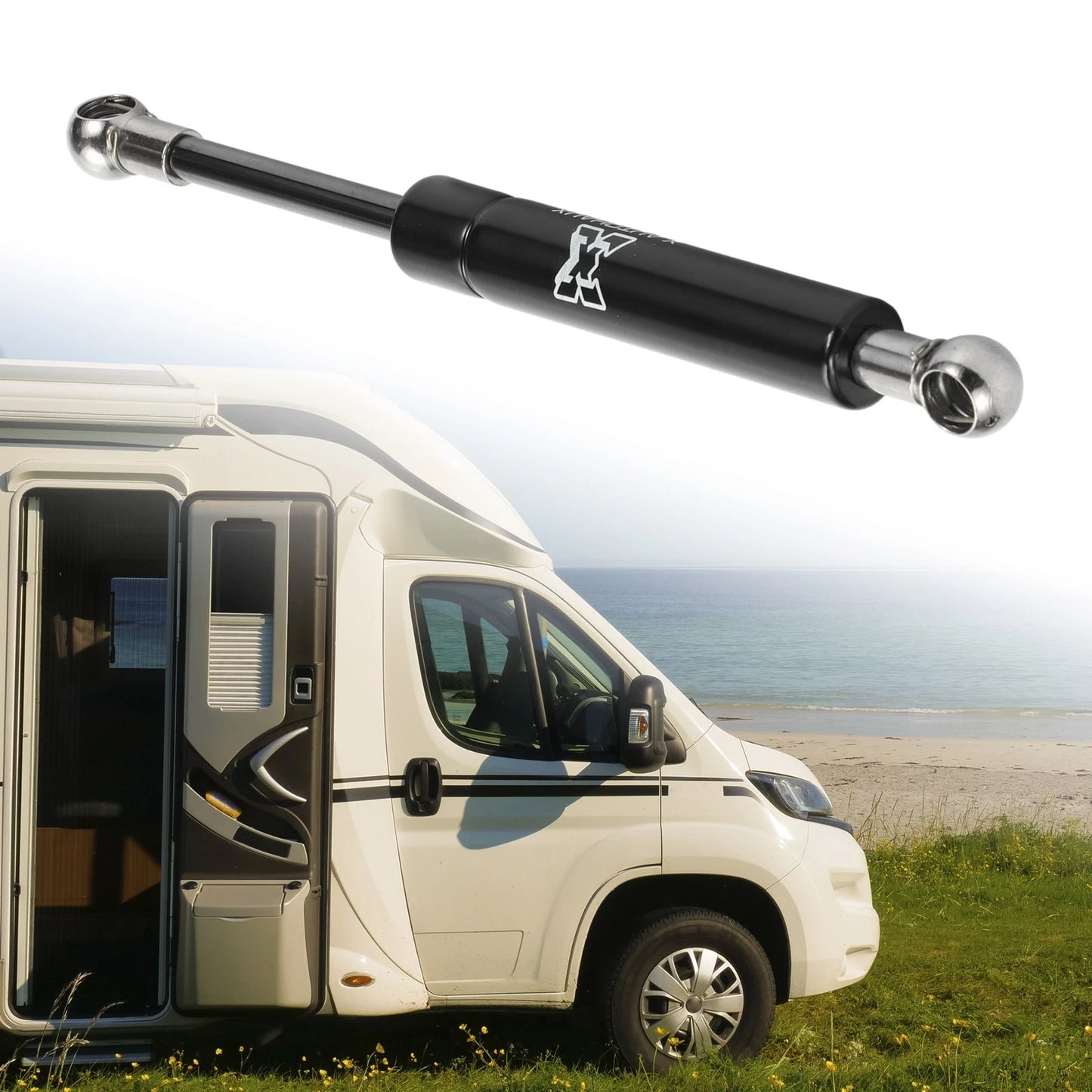 1 Pc 8" Black Lift Support Strut Gas Spring for RV Car (Fits Various Models)