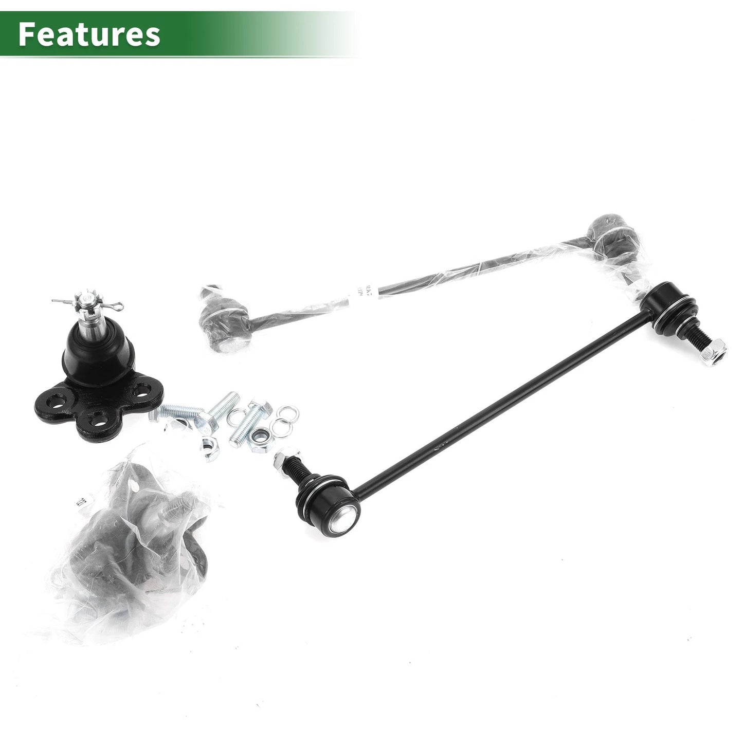 Set of 4 Front Suspension Kit Sway Bar Link Ball Joint for Chevrolet Equinox (2010–2017)