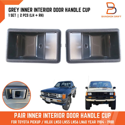 Grey Inner Door Handle Cup Bezel for Toyota Hilux 4Runner (1984-1988)