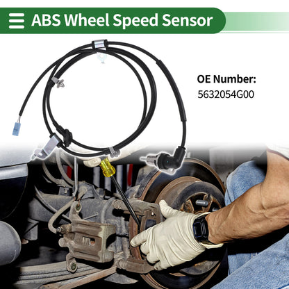ABS Wheel Speed Sensor No. 5632054G00 for Suzuki Aerio (2002–2007) Rear Left