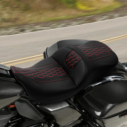 Rider Driver Passenger Seat for Harley Electra Street Road Glide (2009-2023)