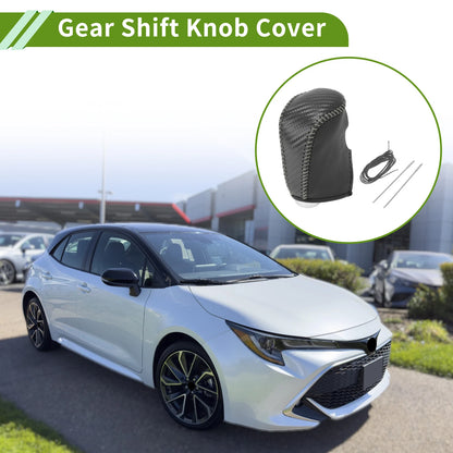 Gear Shift Knob Cover for Nissan Altima (2013–2018) Black Carbon Fiber