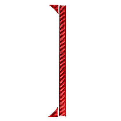 Red Carbon Fiber Cup Holder Panel Trim for Toyota Tundra (2014–2021)