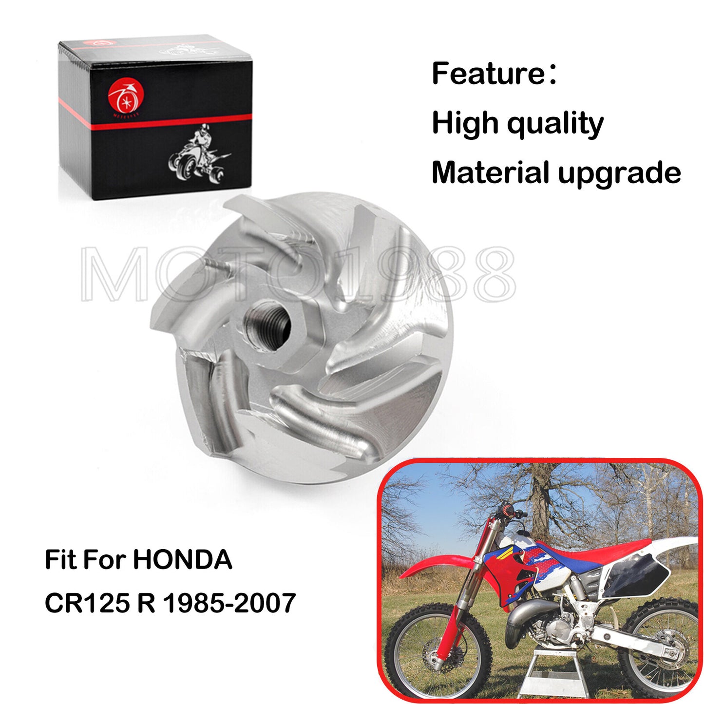 Water Pump Impeller for Honda CR125R CR250R (1985–2004)