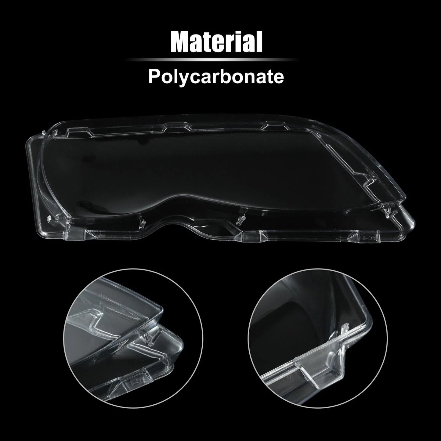 Right Front Headlight Lens Cover for BMW E46 (2002-2005)