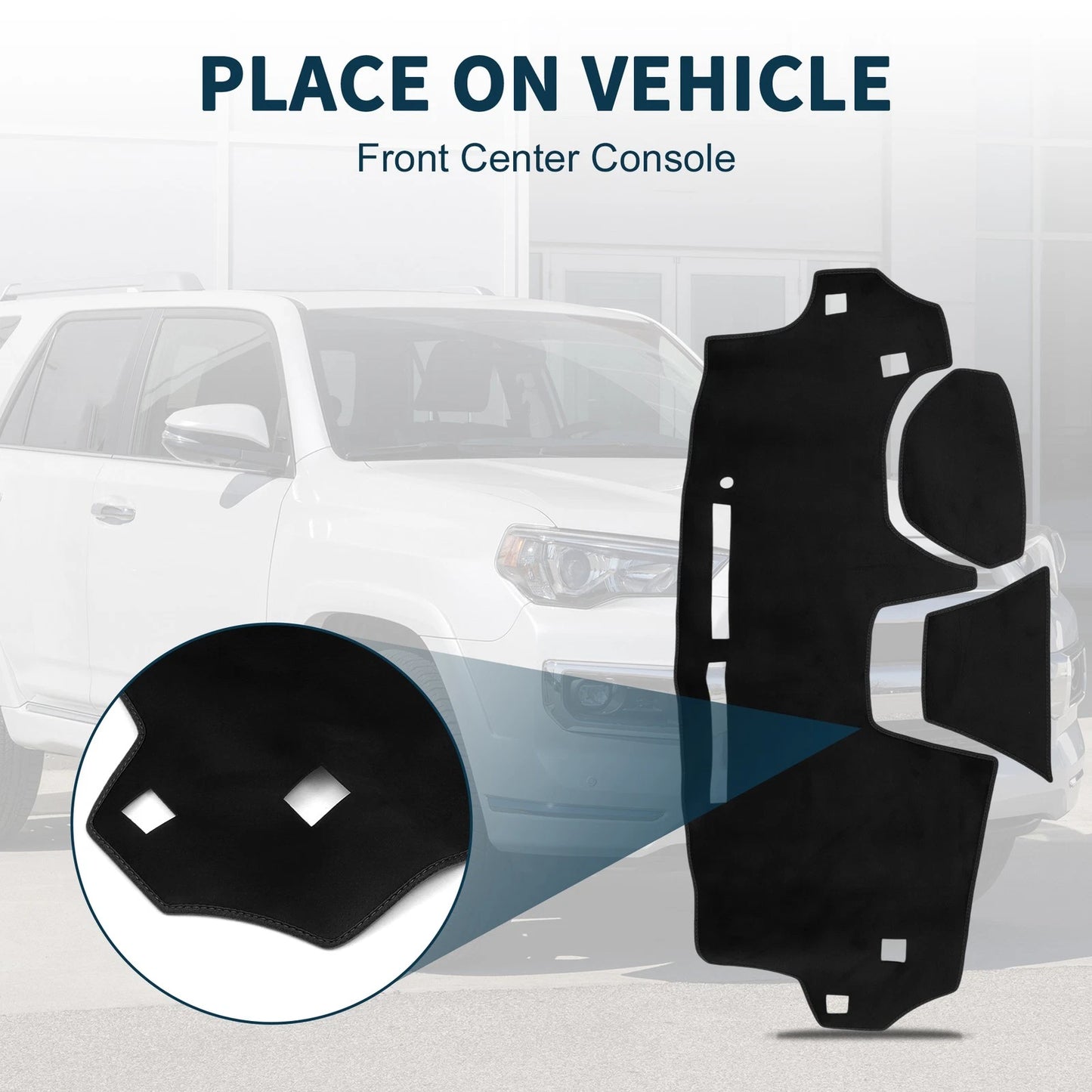 Dashboard Cover Mat for Daihatsu Move LA150S/LA160S (2014–2022) Black Set