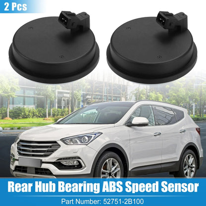 2 x Rear Hub Bearing ABS Speed Sensors for Hyundai Santa Fe & Kia (2001-2023)