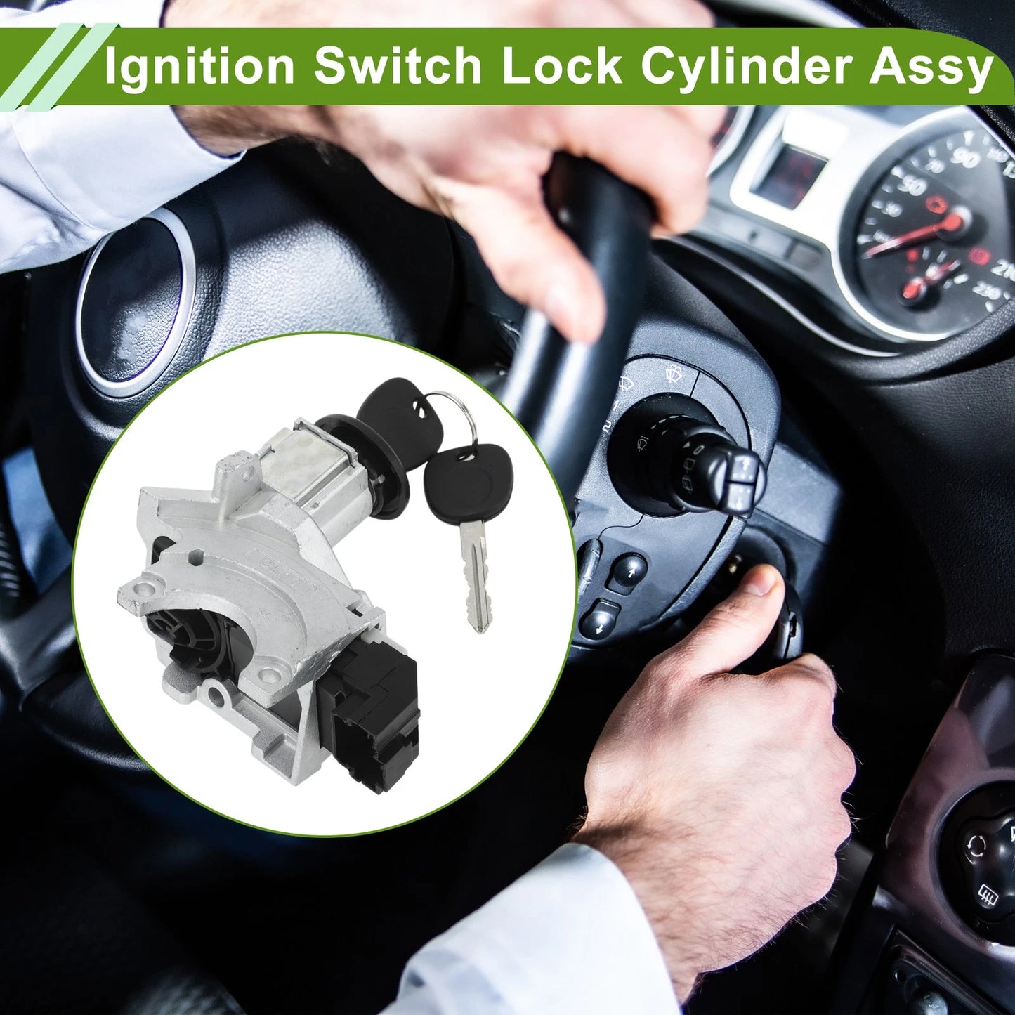 Ignition Lock Cylinder Assembly for Chevrolet Silverado 1500 3500 (No. 88965342)