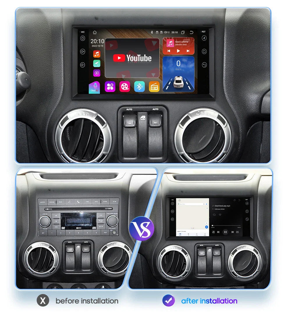 Android Car Radio / Car Play GPS Navigation for Dodge Avenger (2007–2010)