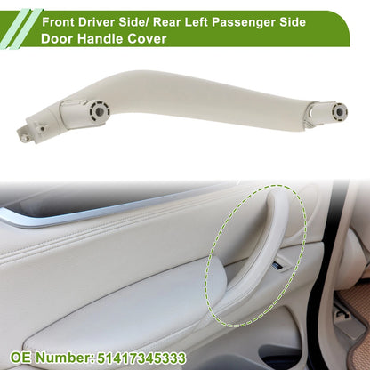 Door Panel Handle Pull Trim Cover for BMW X5 F15 (2014–2018) No. 51417345333 Gray White