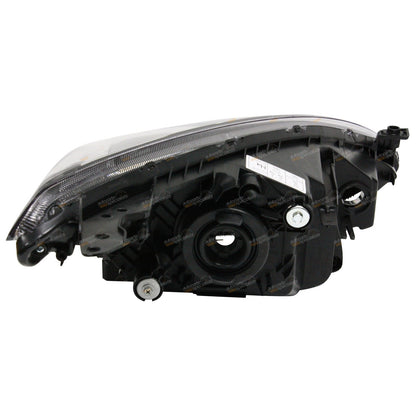 Set of 2 Black Headlights for Mazda 2 (2007–2014)