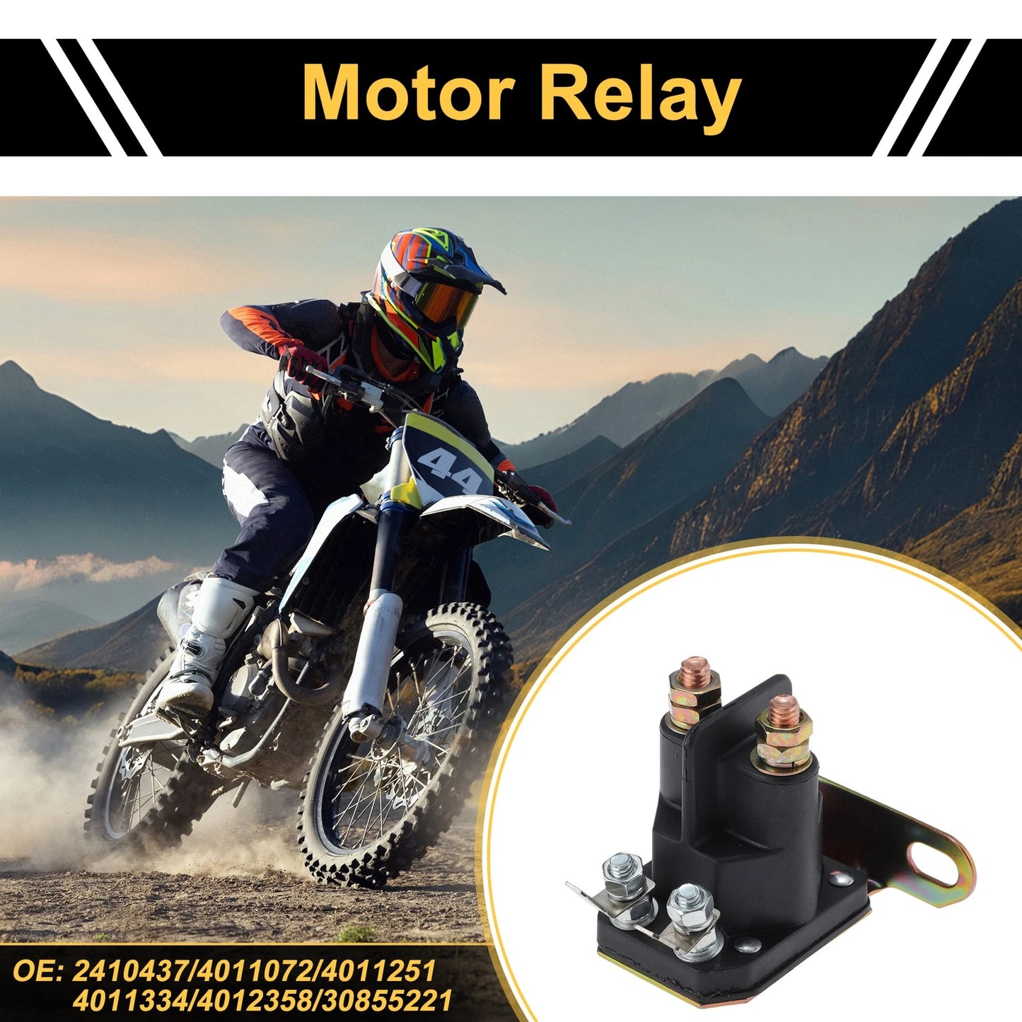 Motor Relay No. 2410437 for Polaris Scrambler 500 4X4 (2005) 1 pcs