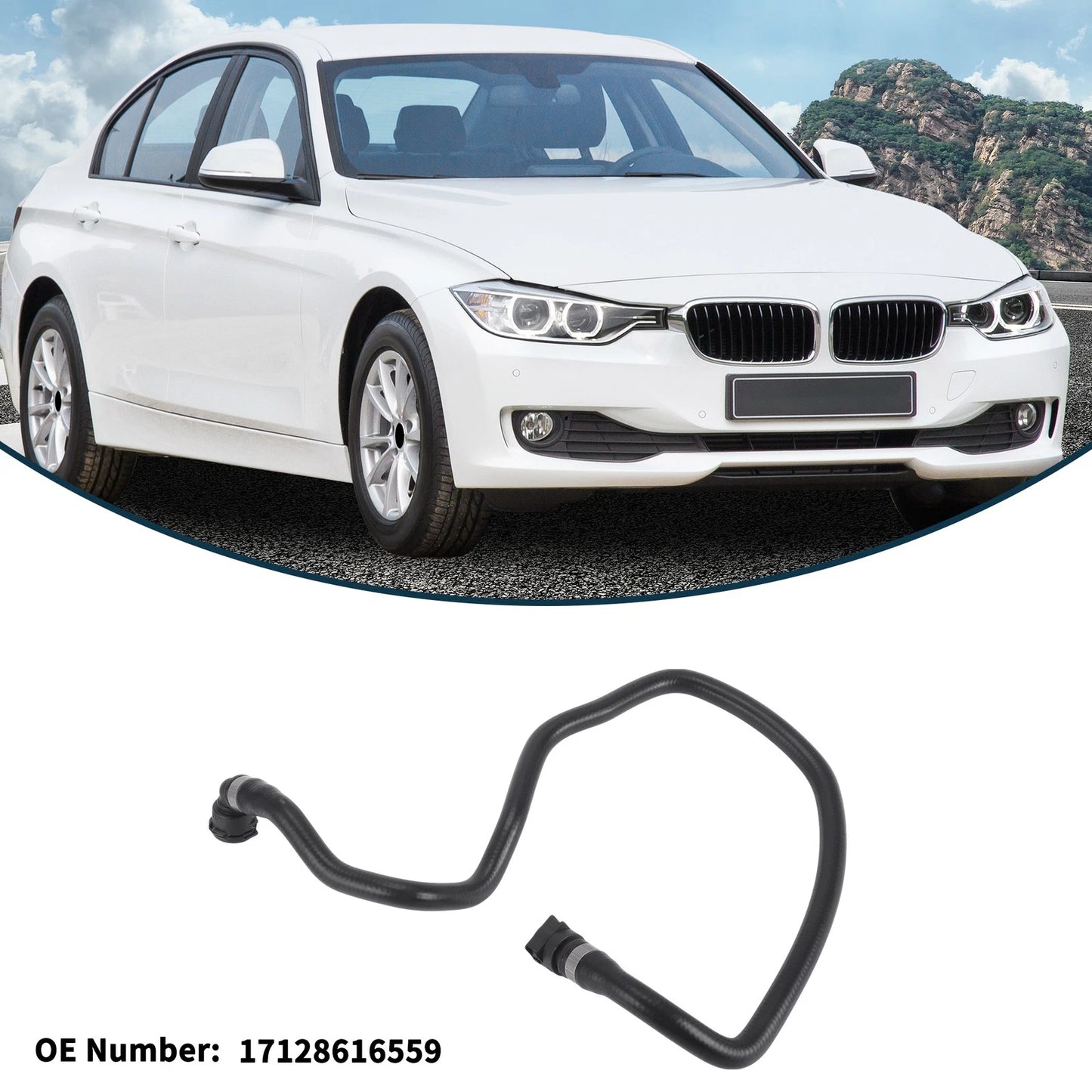 Radiator Hose 17128616559 for BMW 3 Series (2017)