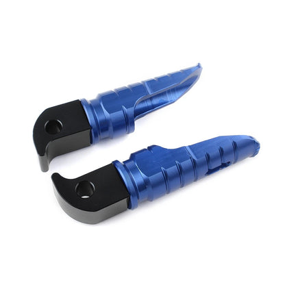 Set of 2 Rear Footpegs Pedal Pads for Yamaha MT-10 MT-09 MT-07 YZF-R6 R1 Blue