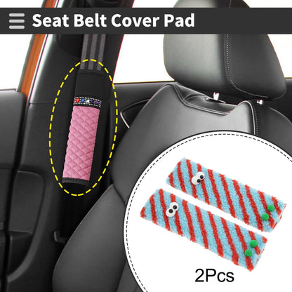 Set of 2 Seat Belt Cover Pads for Universal Fit (24cm)