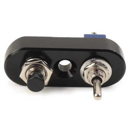 1pc 7/8" Mini Dual Toggle Switch for Horn Headlight ON-OFF (Fits Various Models)