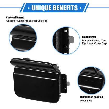 Tow Hook Cover for BMW 550i 528i 535i (2008–2010) - Black