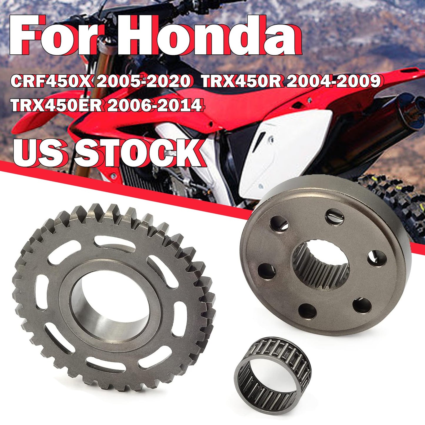Starter Clutch and Driven Gear for Honda TRX450ER CRF450X (2005–2017)