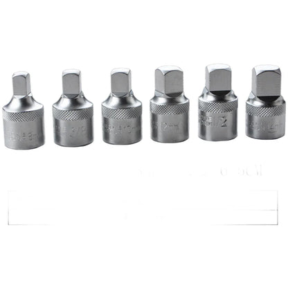 Square Drive Oil Pan Socket Wrench 6PC Set for Vehicle Engine Maintenance