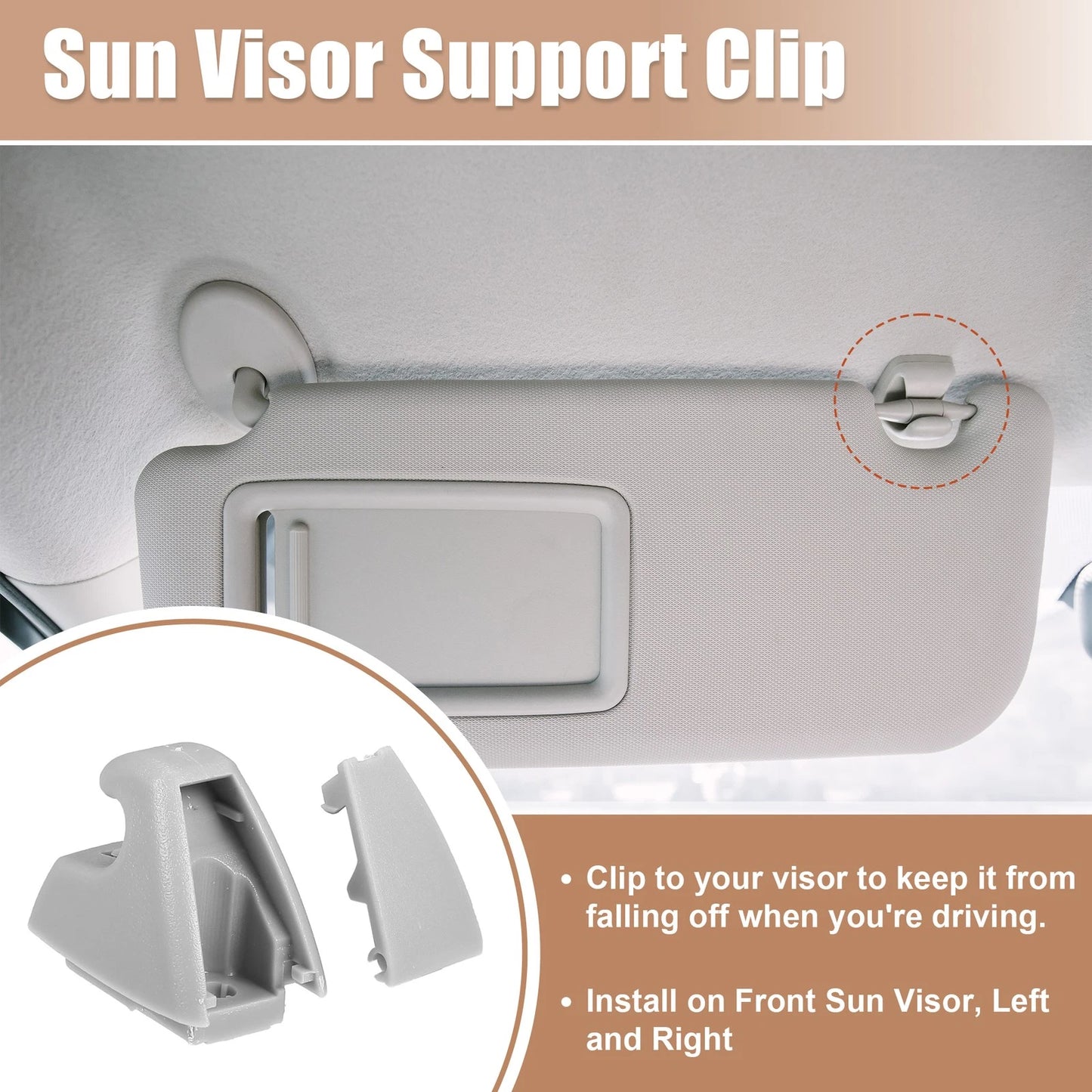 Set of 4 Sun Visor Support Clip Retainers No. 95994975 for Chevrolet Cruze (2011–2016)
