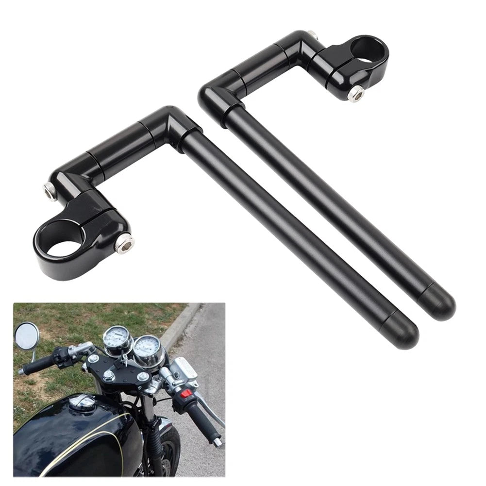 51MM Cafe Racer Clip-On Handlebar for Universal Motorcycles (7/8")