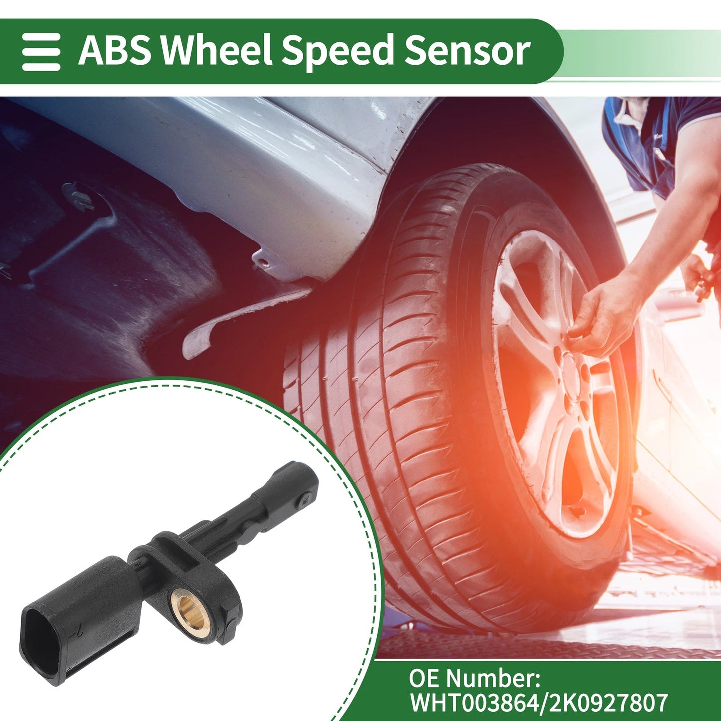 ABS Wheel Speed Sensor No.WHT003864/2K0927807 for Audi A3 (2003–2013)