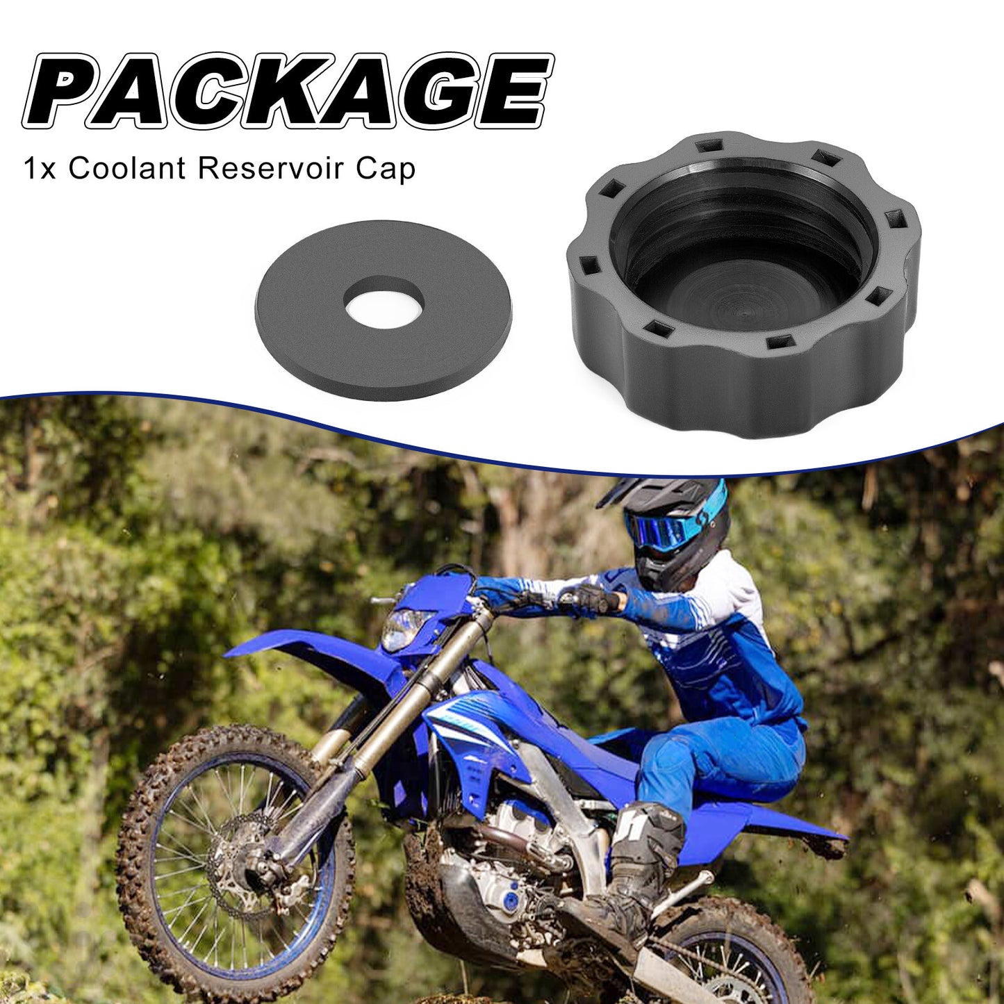 Coolant Reservoir Cap for Yamaha WR250F WR400F WR426F WR450F (2001–2023)
