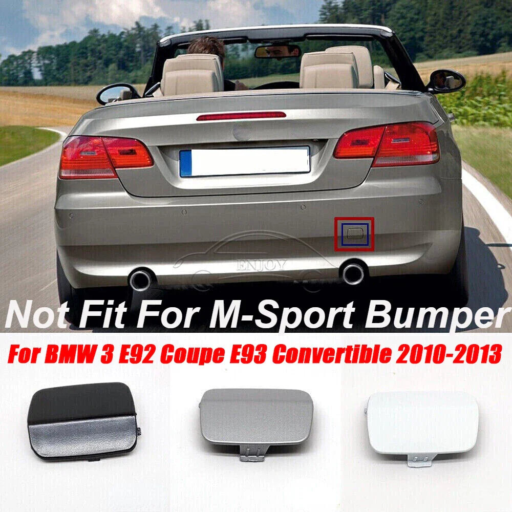 Rear Bumper Tow Hook Eye Cover for BMW 3 E92 Coupe E93 Convertible (2010–2013)