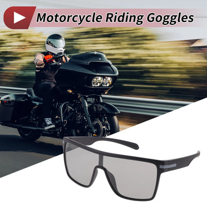 Set of 1 Motorcycle Riding Goggles for Universal Fit (Light Gray Lens)