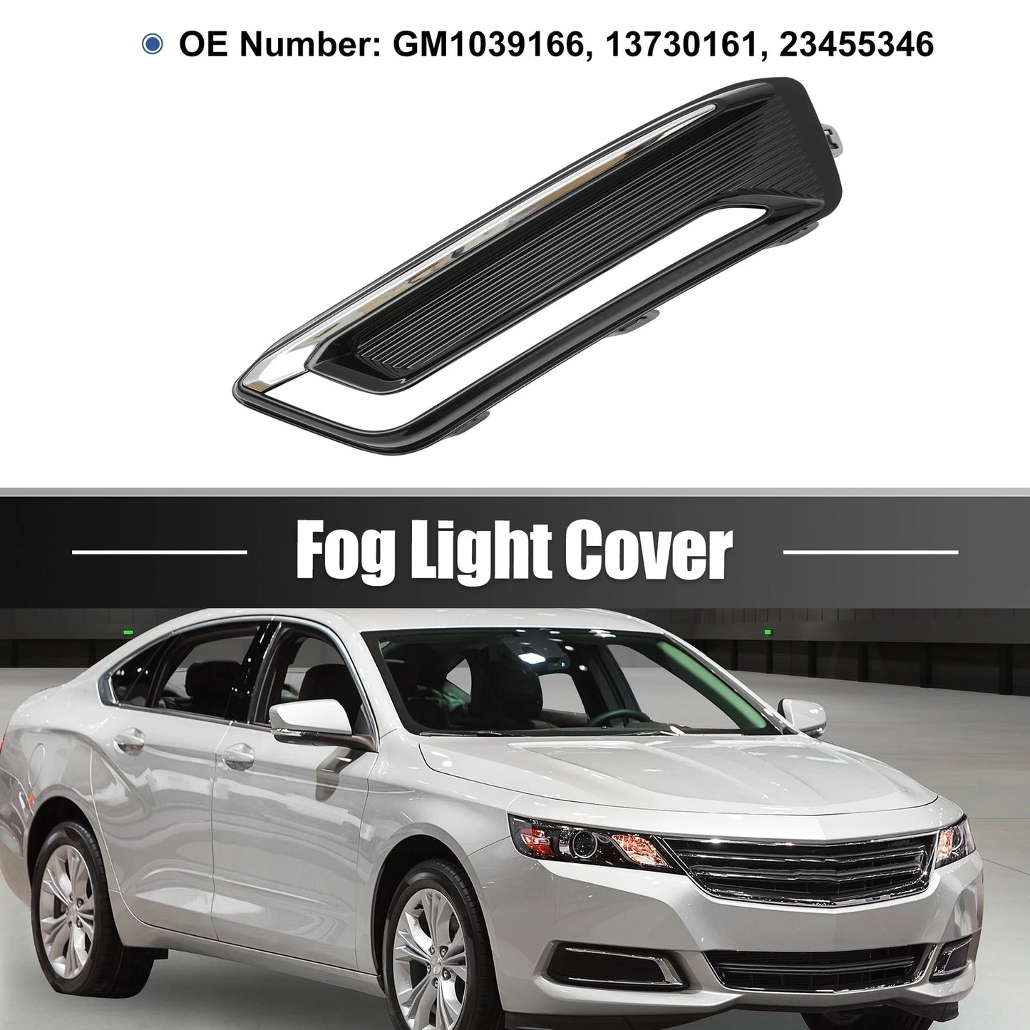 Fog Light Grille Cover for Chevy Impala (GM1039166)