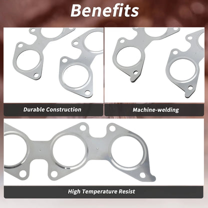 2X Exhaust Manifold Header Gasket for Toyota Tacoma (2006–2014) No. 1717331010