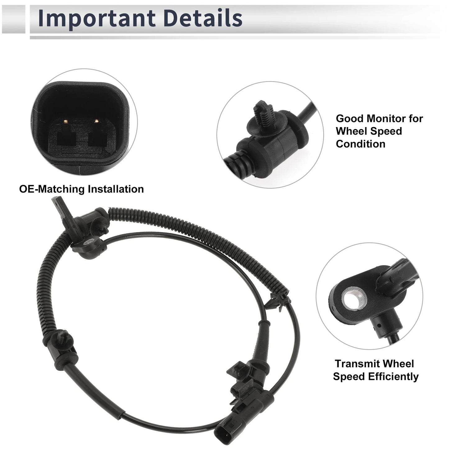 ABS Wheel Speed Sensor for Chevrolet Cruze (2011–2016) Front Left/Right